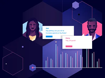 Operam Homepage app branding flat geometric icon illustration tech ui vector web