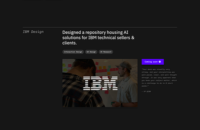 Portfolio Updates – coming soon design ibm ibm design portfolio design ui