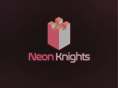 Neon Knights Logo Ver. 1 gaming isometric isometric illustration isometry logo logo mark mark video game