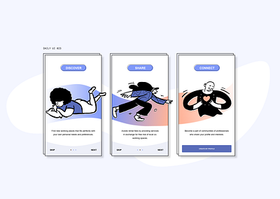 DAILY UI #023 | Onboarding 023 daily 100 challenge dailyui dailyui 023 dailyuichallenge mobile mobile ui onboarding onboarding screen onboarding ui ui ui design uidesign uidesigner uiux uiuxsupply