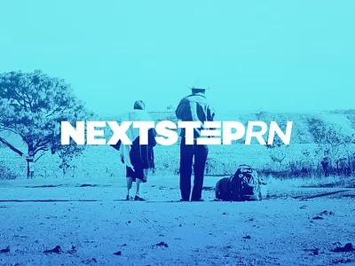 NextStep RN - Brand Identity Styleframe advertisement brand brand identity branding duotone gradient health care healthcare identity design logo logomark logotype medical care medical logo nextstep nurse nursing rn travel typography