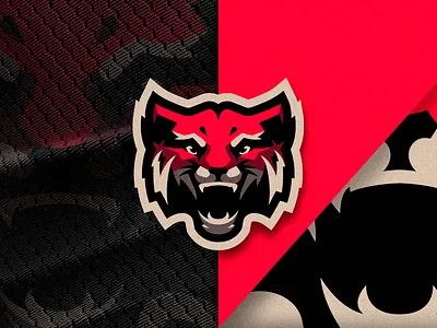 Tiger Mascot Logo angry animal branding design e sports flat lion logo mascot mascot logo red tiger vector white