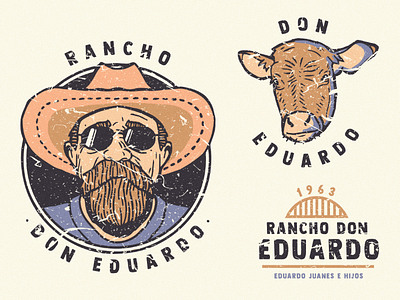 Rancho Don Eduardo composition graphic design graphic designer illustration illustrator logo photoshop vintage