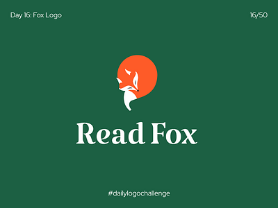 Fox Logo animal art bold font book branding dailylogochallenge font fox hand drawn identity illustration logo quote reading