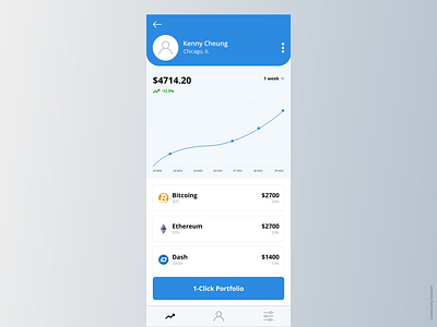 Cryptocurrency trade app branding design illustration iphone x landing page logo typography ux vector website