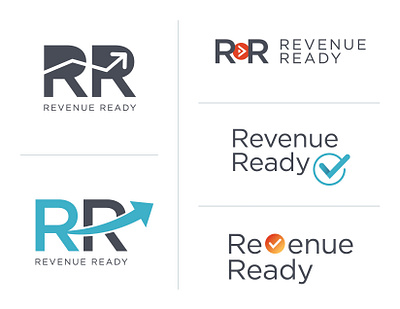 Revenue Ready Logo Study brand design brand identity branding design illustrator logo logo design logos revenue