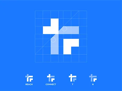tworeach affinity designer branding golden ratio grid icon logo mark minimal monogram symbol
