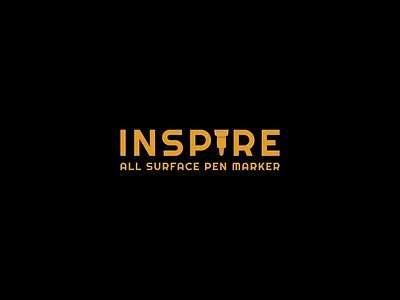 "INSPIRE" logo for Acrylic Pen Company. acrylic pen logo branding branding concept branding design inspire logo logo design logo designer logodesign logos logotype pen logo portograph