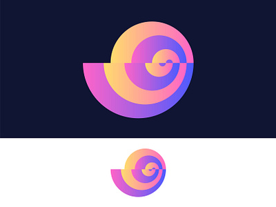 Snail | Logo design brand branding design flat gradient idenity identity design logo logo design logo mark logo symbol logotype mark modern simple snail startup symbol vector