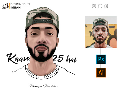 illustaration Hamza Ibrahim adobe creative suite adobe illustrator cartoon character character digital painting digitalart drawing hamza ibrahim illustration illustration art ilustrator logo logo design minimal photoshop potrait sketching vector