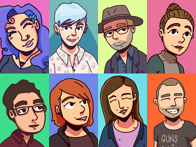 Custom avatars / caricature 2 avatars illustration