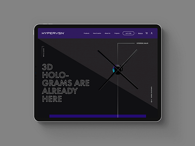 HYPERVSN – Web bold clean desktop flat hardware landing minimal minimalist redesign redesign concept startup ux web