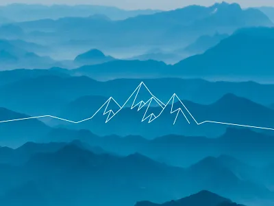 // mountain doodle line art line illustration mountain