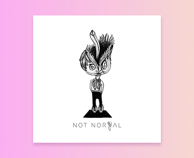 not norMal cover art cover artwork cover design drawing graphic design illustration music album