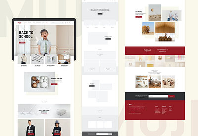 Muji Website Redesign adobe photoshop adobe xd ui web design