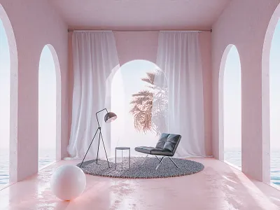 relax. 3d 3dart abstract cgi colorful corona design digitalart illustration miami peace photoshop render scene shapes