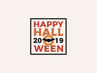 Happy Halloween design flat halloween icon illustration illustrator lettering logo minimal typography vector