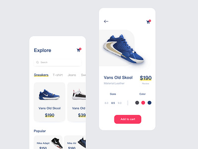 Nike Interface Redesign app design web