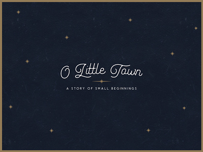 "O Little Town" Christmas Wordmark advent christmas church church logo wordmark