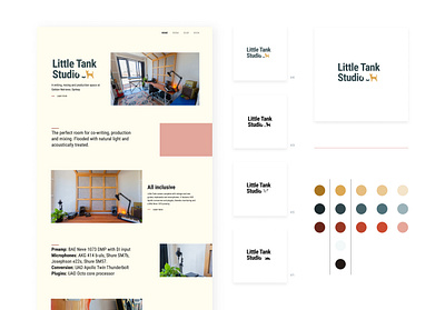 Little Tank Studio Web Design and Branding branding design figma logo ui design web design webflow