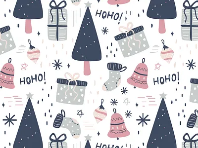 Christmas pattern backdrop background christmas christmas pattern colorful digital paper drawing drawn holiday illustration pattern seamless vector wallpaper winter