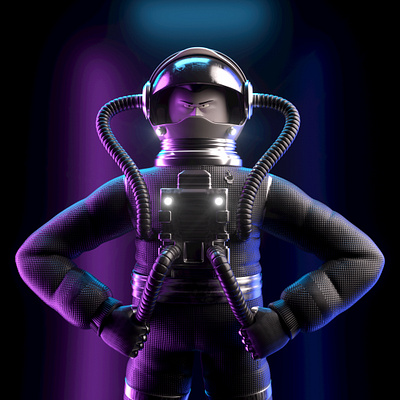 ASTRONAUTA 3d astronaut c4d character illustration octane persona render