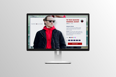 Tommy Hilfiger product page adobe photoshop adobexd branding design graphicdesign productpage ui ux webdesign