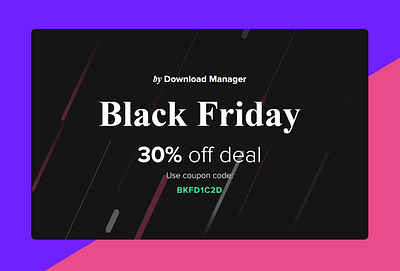 Black Friday offer on WordPress Download Manager black friday offer wpdm