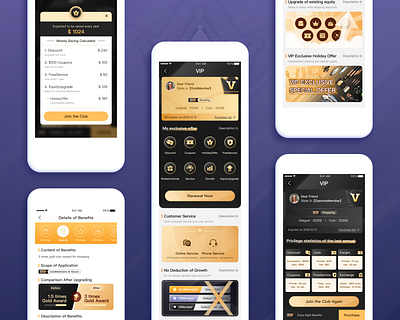Section of Member - Overview app club community design icon illustration interface mobile sketch social social media ui vector