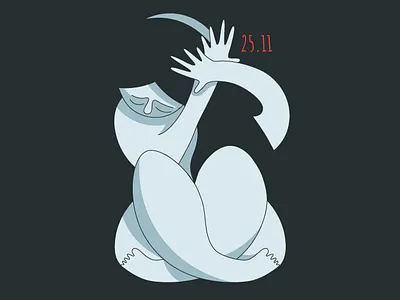 International Day for the Elimination of Violence against Women adobe character design flat icon illustration illustrator vector