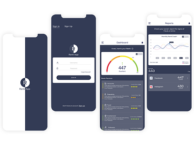 Rank App adobe illustrator adobe photoshop design illustrations logo typography uiux vector web