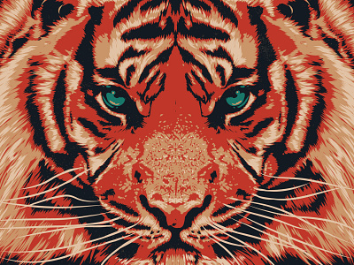 STAY WILD animal illustration art print creative market creativity design digital art digitalart drawing drawings graphic design illustration poster art tiger tigers vector vector art vector drawing vector illustration wild animal wildlife