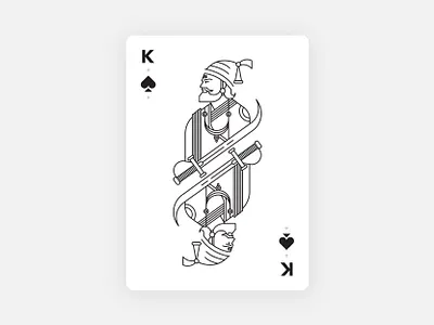 The King design illustration king minimal simplified vector