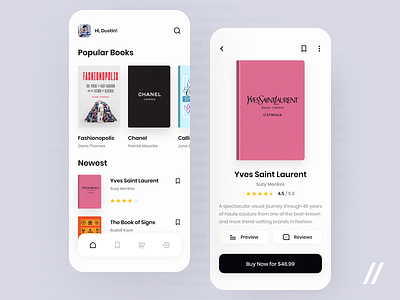 Online Book Store App app book design figma mobile online popular product purrweb shop store ui ux