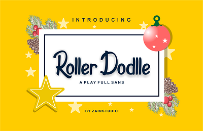 Roller Dodlle Display Font alphabet art baby cartoon childish children colorful comic doodle drawing education funny kid modern playful poster school sweet typeface typography