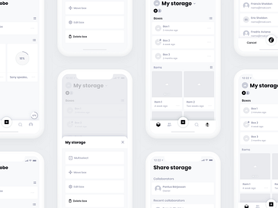 HiFi Wireframes v2 app clay daily ui iphone minimal ui ux wire wireframe