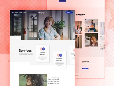 Band & Wire - Homepage branding design layout product ui webdesign website white
