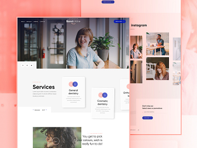 Band & Wire - Homepage branding design layout product ui webdesign website white