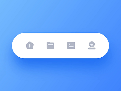 Tab Bar Animation animation app blue files folder mine navigation picture tabs