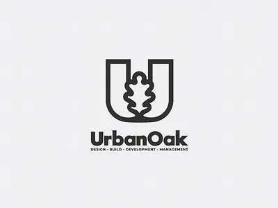 UrbanOak logo best best of dribbble brand branding design designer dribbble best shot icon identity leaf lgo lgoo logo logotype loog lgoo lgo loogtype minimal oak symbol u logo urban