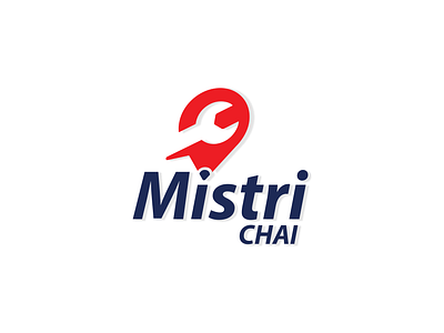 Mistri Chai (Mechanic Hire App Logo) graphic design logo logo design logotype