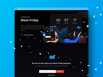 Black Friday app black black friday design flat friday girl illustration ui ux vector white