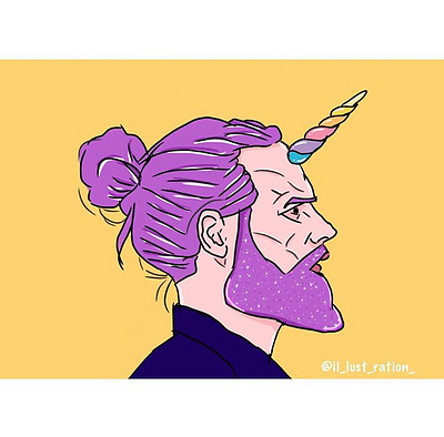 manicorn animation art character design design fashion illustration flat illustration vector