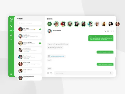 Chat App branding chat chat app color clean calendar page ui concept dashboard design flat minimal website dashboard interface design ui redesign trend ui ux web web design webdesign whatsapp