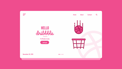 Hello Dribbble! design hello hello dribbble illustration ui ui design vector welcome shot