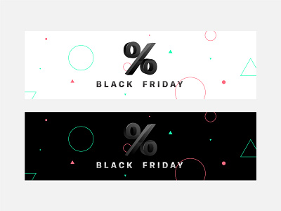 Black Friday Header banner banner design black blackandwhite blackfriday clean dark discount geometric header light offer pattern percent