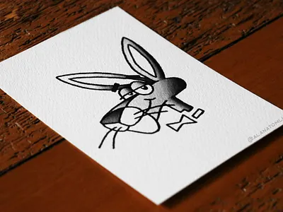 🖤 #01 Pink Panther 🖤 alana tomlin alanatomlin american traditional cat logo panther pink panther playboy tattoo traditional tattoo