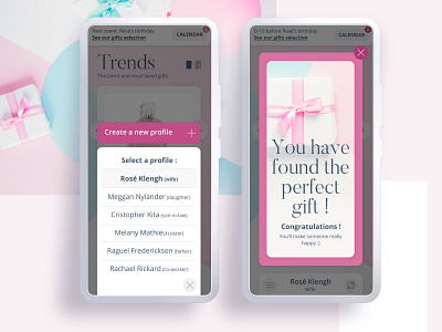 Find the perfect gift - #5 mobile app ui ux webdesign