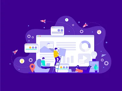 Website Optimization Blog Featured Image blog design featured image graphic design illustration website