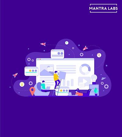 Website Optimization Blog Featured Image blog design featured image graphic design illustration website